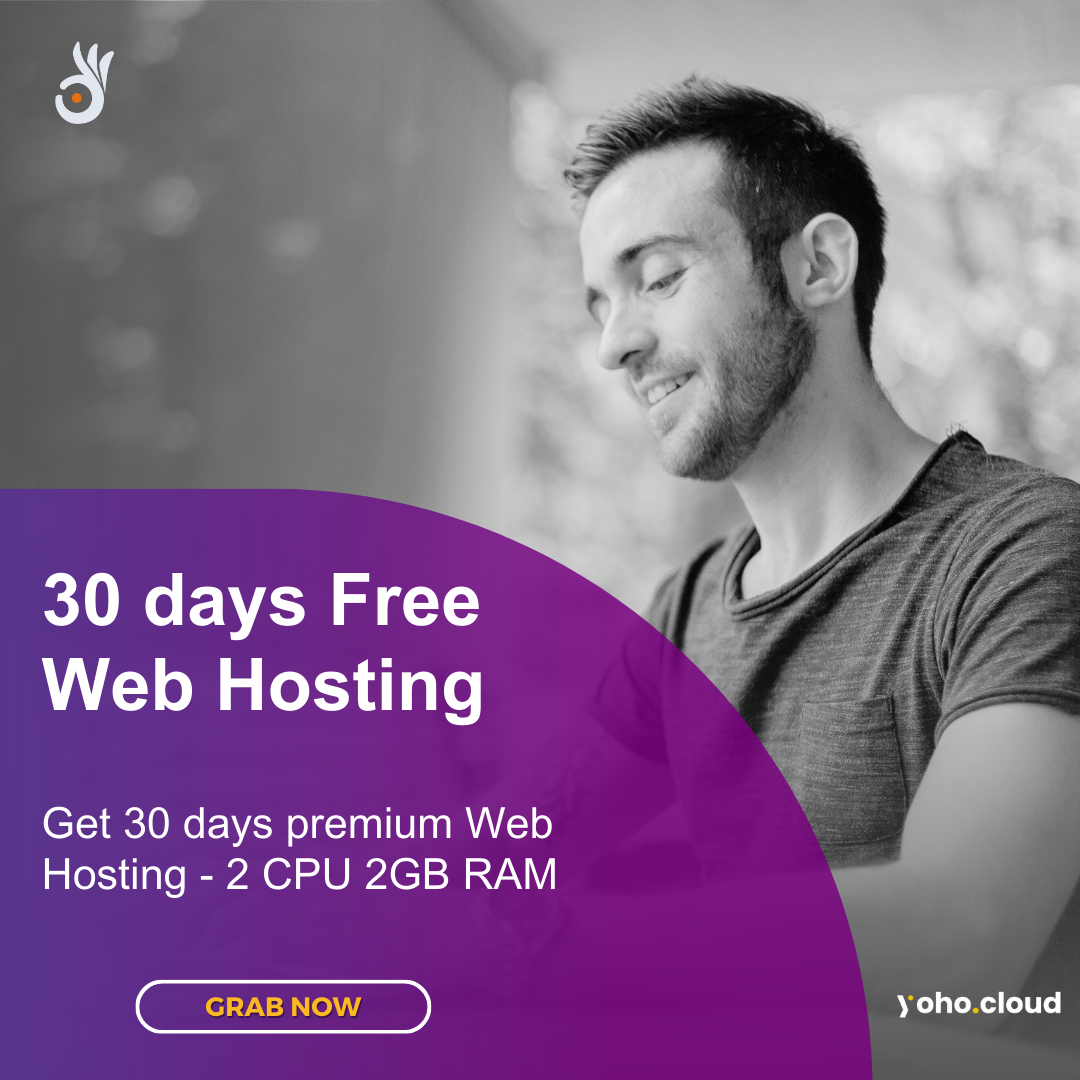 ๐ช 30 days free Web Hosting from Yoho.Cloud ๐ช 30 days free Web Hosting from Yoho.Cloud