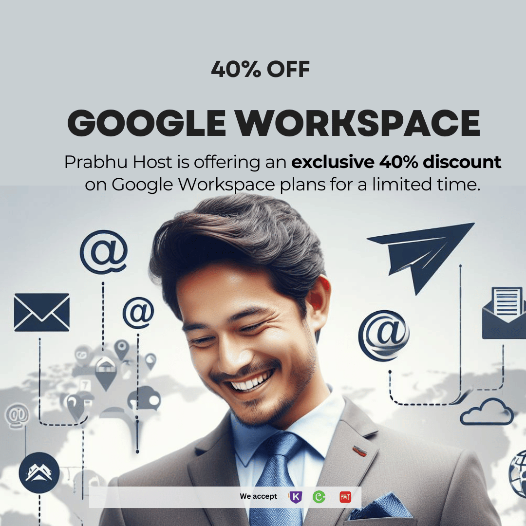 40% OFF on Google Workspace 40% OFF on Google Workspace