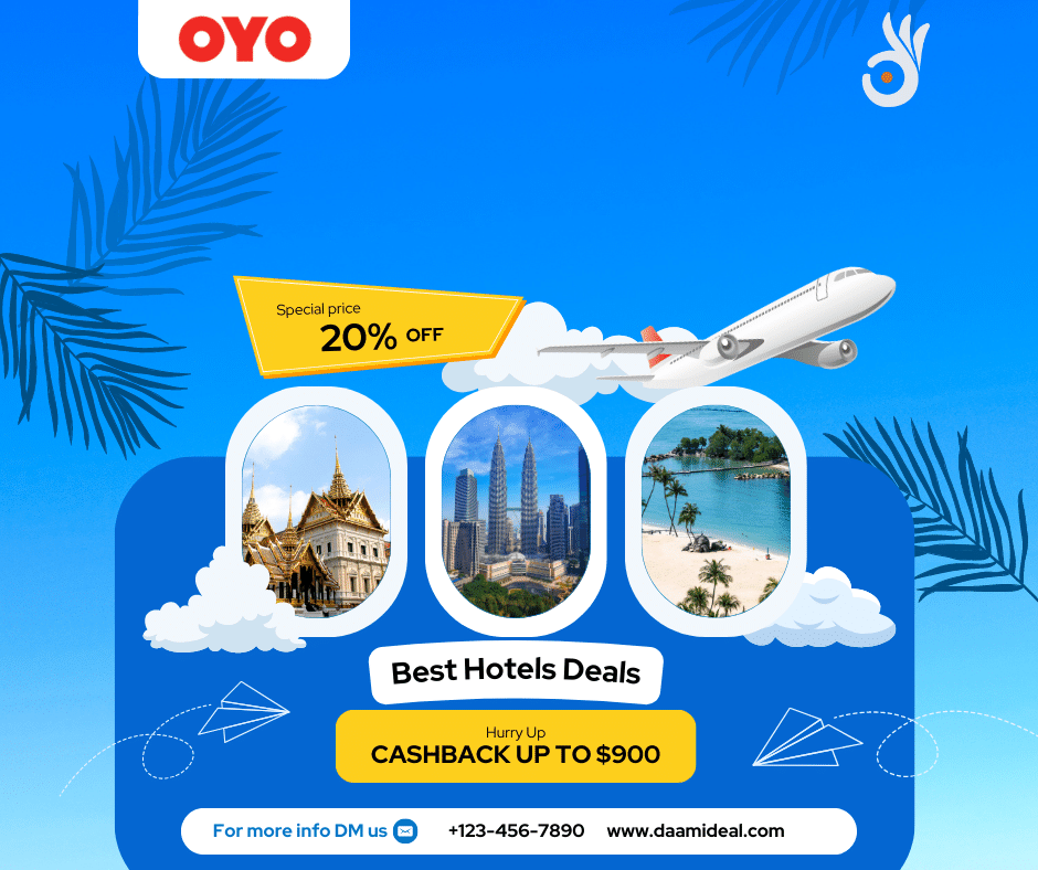 Flat 65% Off On Hotels